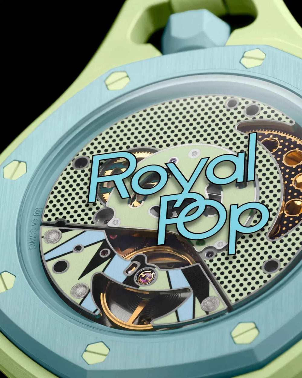 Montre Octogonale Cadran Bleu — Édition Pop