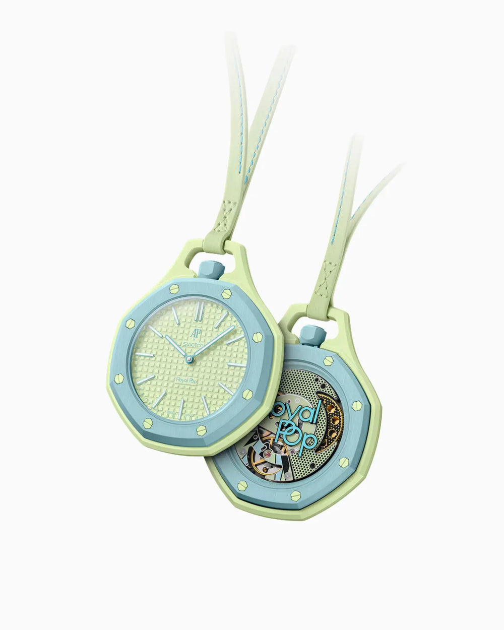 Montre Octogonale Cadran Bleu — Édition Pop
