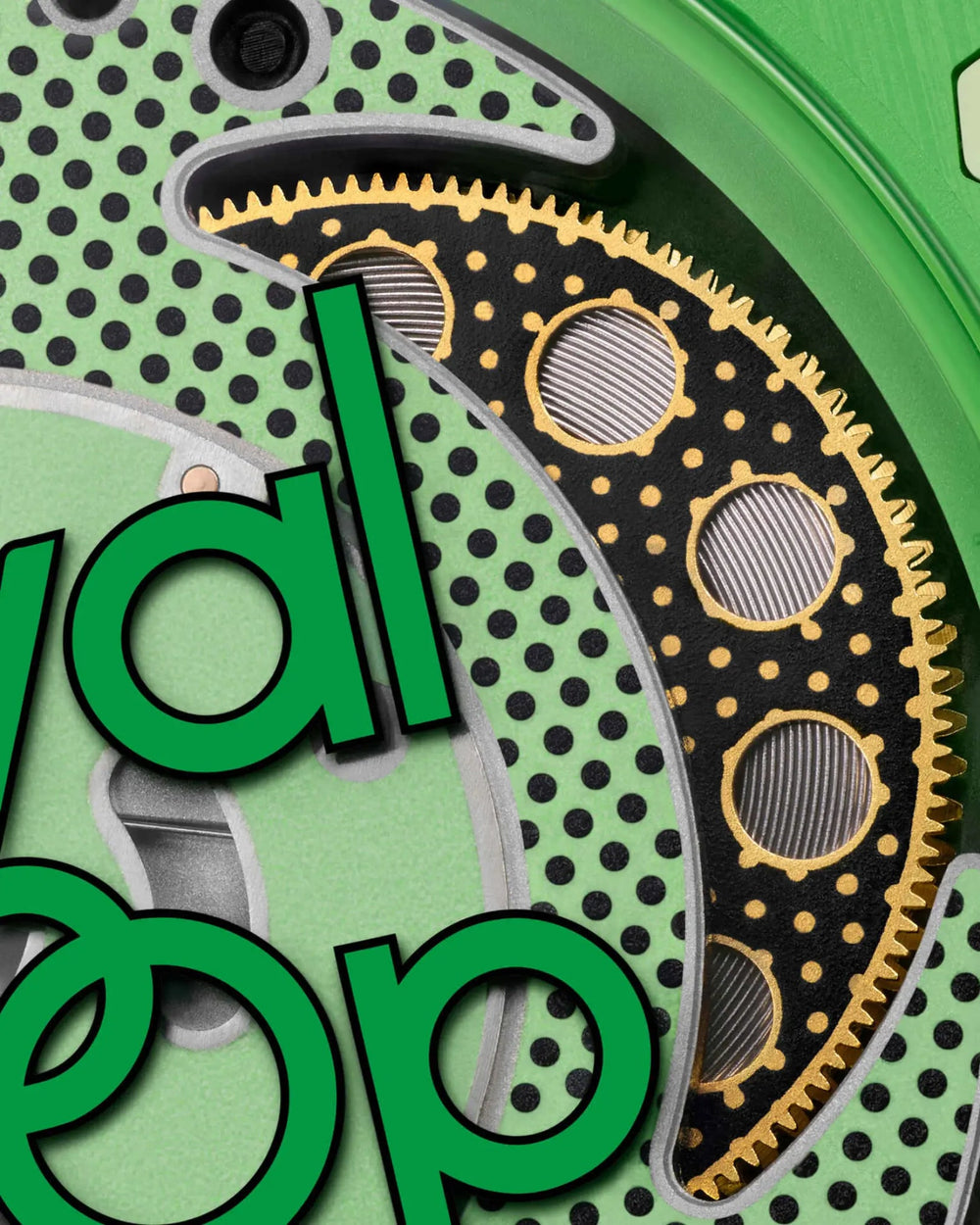 Montre Octogonale Cadran Vert 'Eight' — Édition Pop