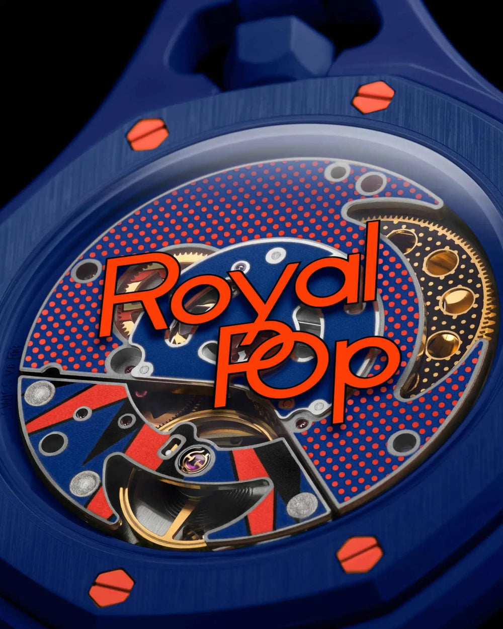Montre Octogonale Cadran Orange — Édition Pop