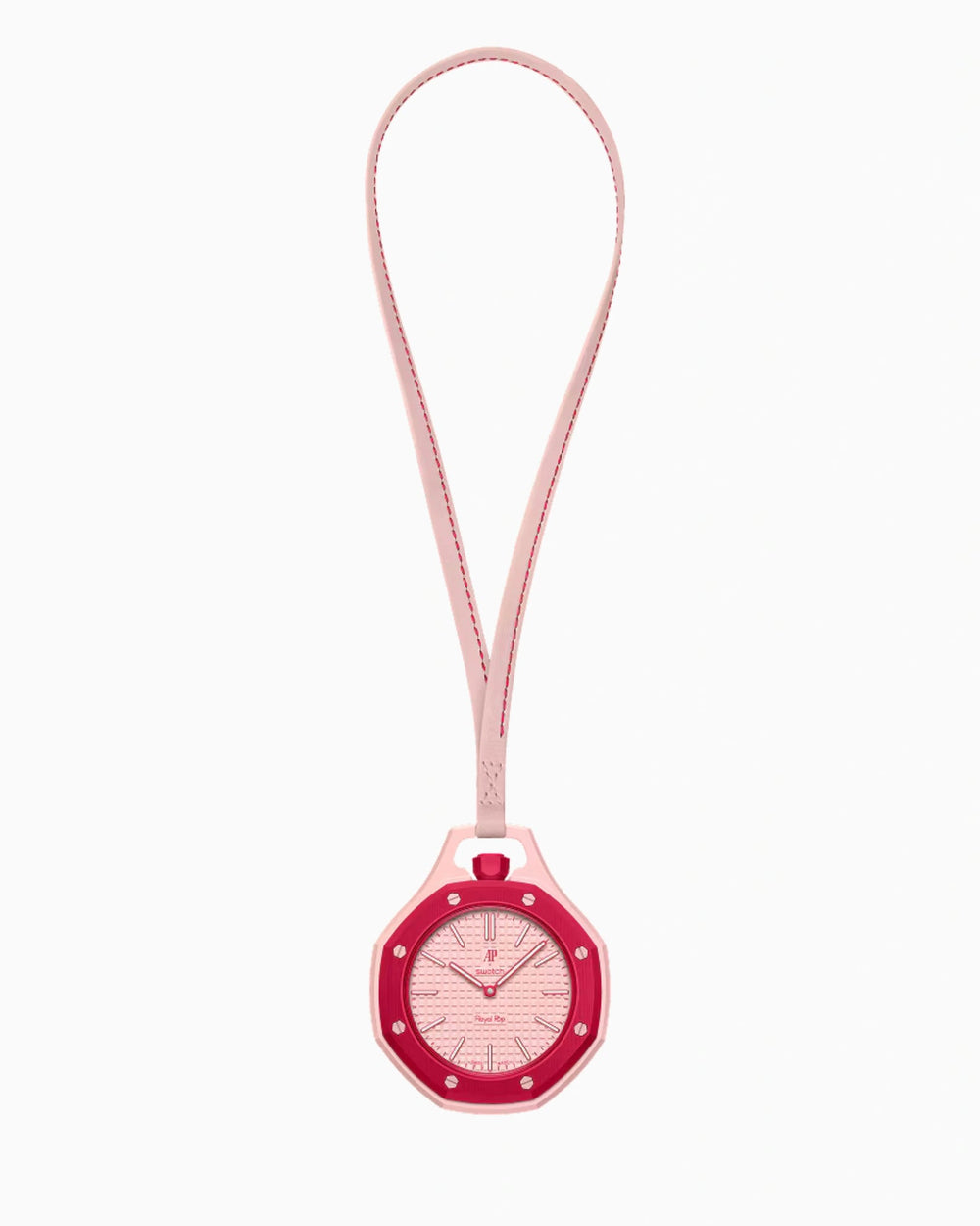 Montre Octogonale Cadran Rouge — Édition Pop