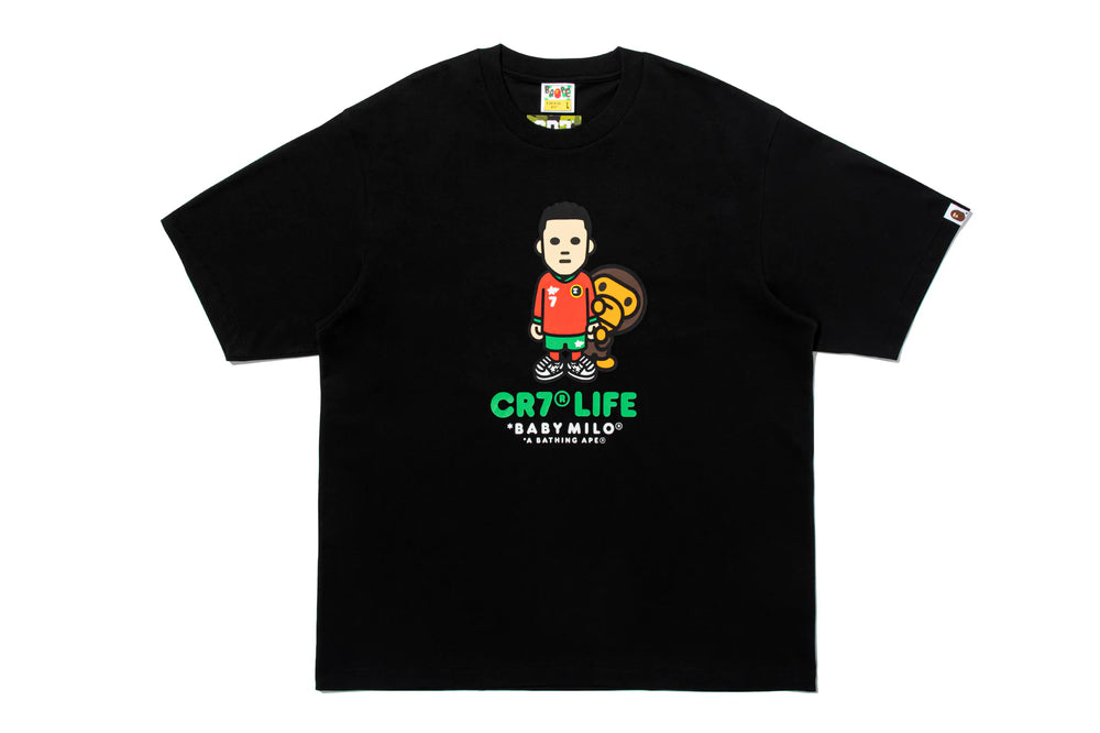 T-shirt BAPE® × CR7 LIFE BABY MILO RELAXED FIT TEE NOIR