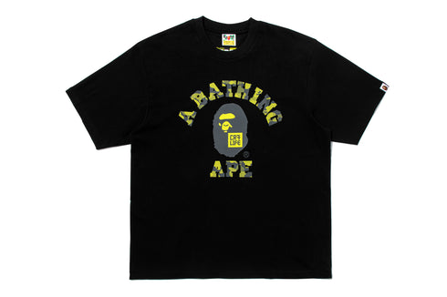 T-shirt BAPE® × CR7® LIFE COLLEGE RELAXED FIT TEE NOIR