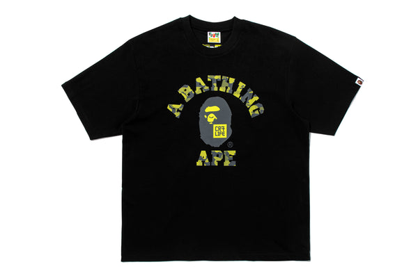 T-shirt BAPE® × CR7® LIFE COLLEGE RELAXED FIT TEE NOIR