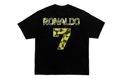 T-shirt BAPE® × CR7® LIFE COLLEGE RELAXED FIT TEE NOIR