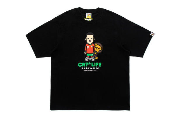 T-shirt BAPE® × CR7 LIFE BABY MILO RELAXED FIT TEE NOIR