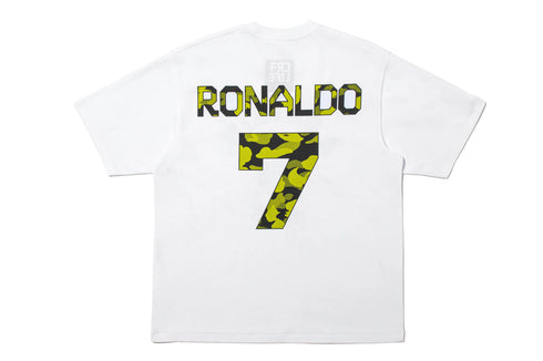 T-shirt BAPE® × CR7® LIFE COLLEGE RELAXED FIT TEE BLANC