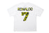 T-shirt BAPE® × CR7® LIFE COLLEGE RELAXED FIT TEE BLANC