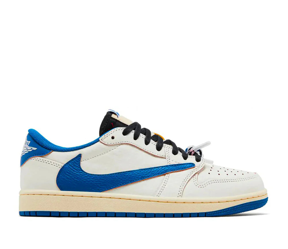 Travis Scott x Air Jordan 1 Retro Low OG SP Fragment Sail Military Blue
