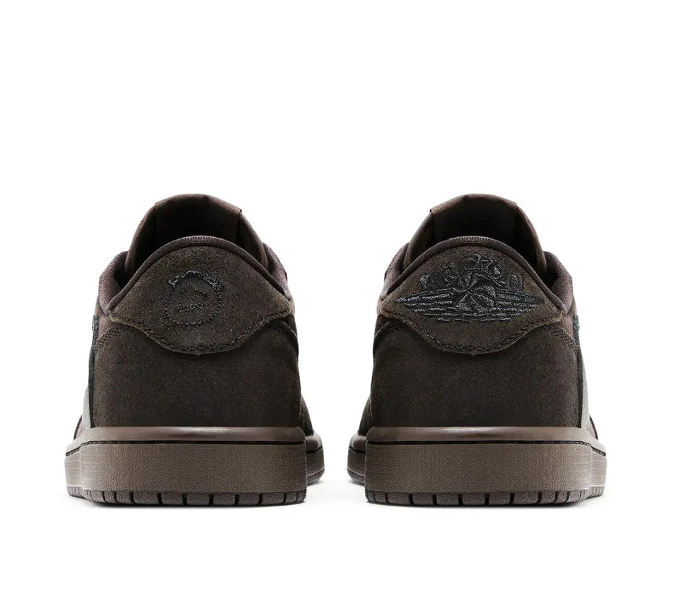 Sneakers Basses Cuir Noir & Daim Marron 'Velvet Brown'
