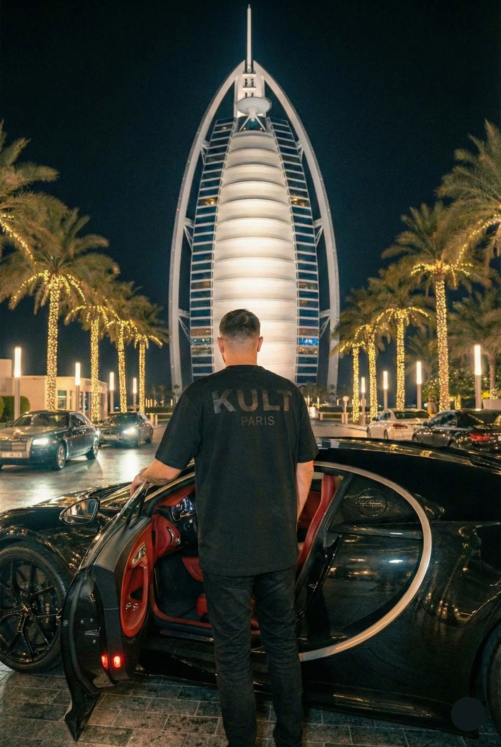 Camiseta extragrande «KULT Signature» – Edición Stealth