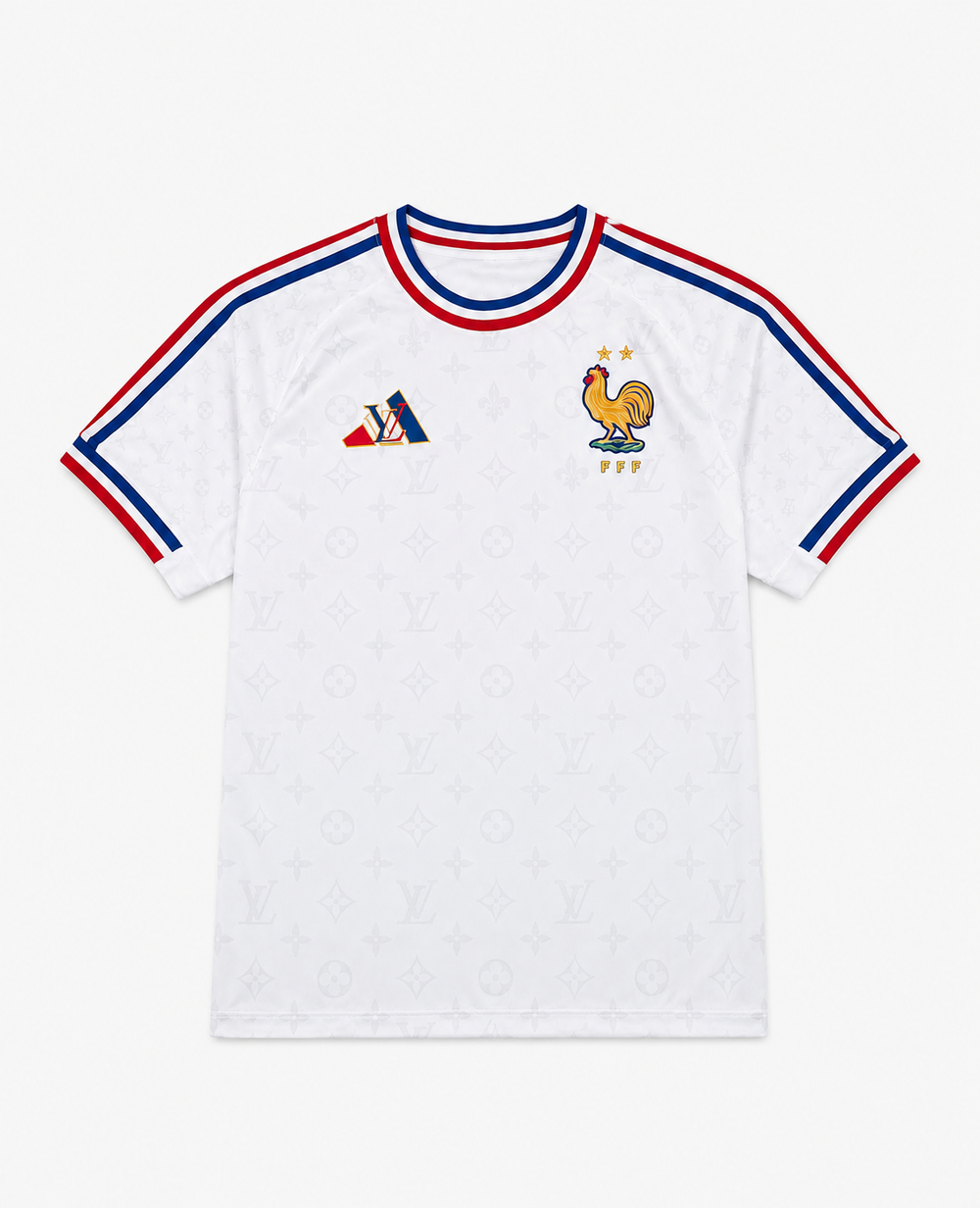 Maillot France Blanc – Édition Premium Monogramme