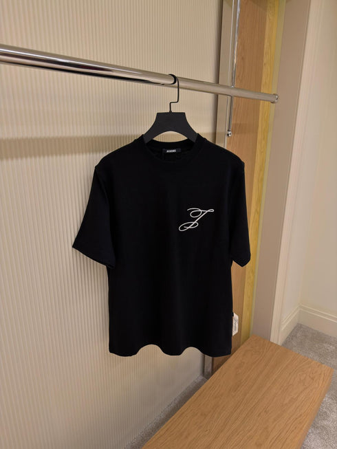 T-SHIRT WITH EMBROIDERED SIGNATURE