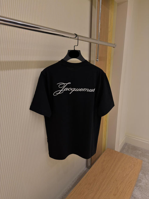 T-SHIRT WITH EMBROIDERED SIGNATURE
