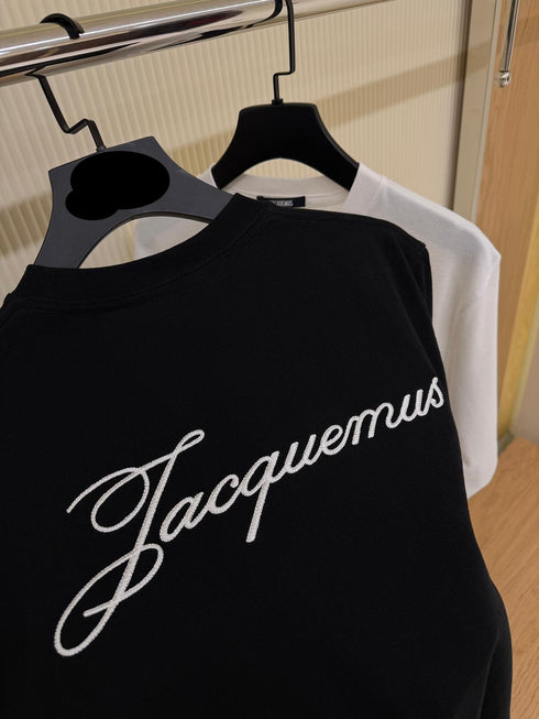 T-SHIRT WITH EMBROIDERED SIGNATURE
