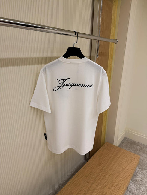 T-SHIRT WITH EMBROIDERED SIGNATURE