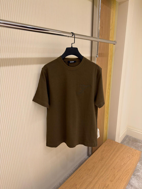 T-SHIRT WITH EMBROIDERED SIGNATURE