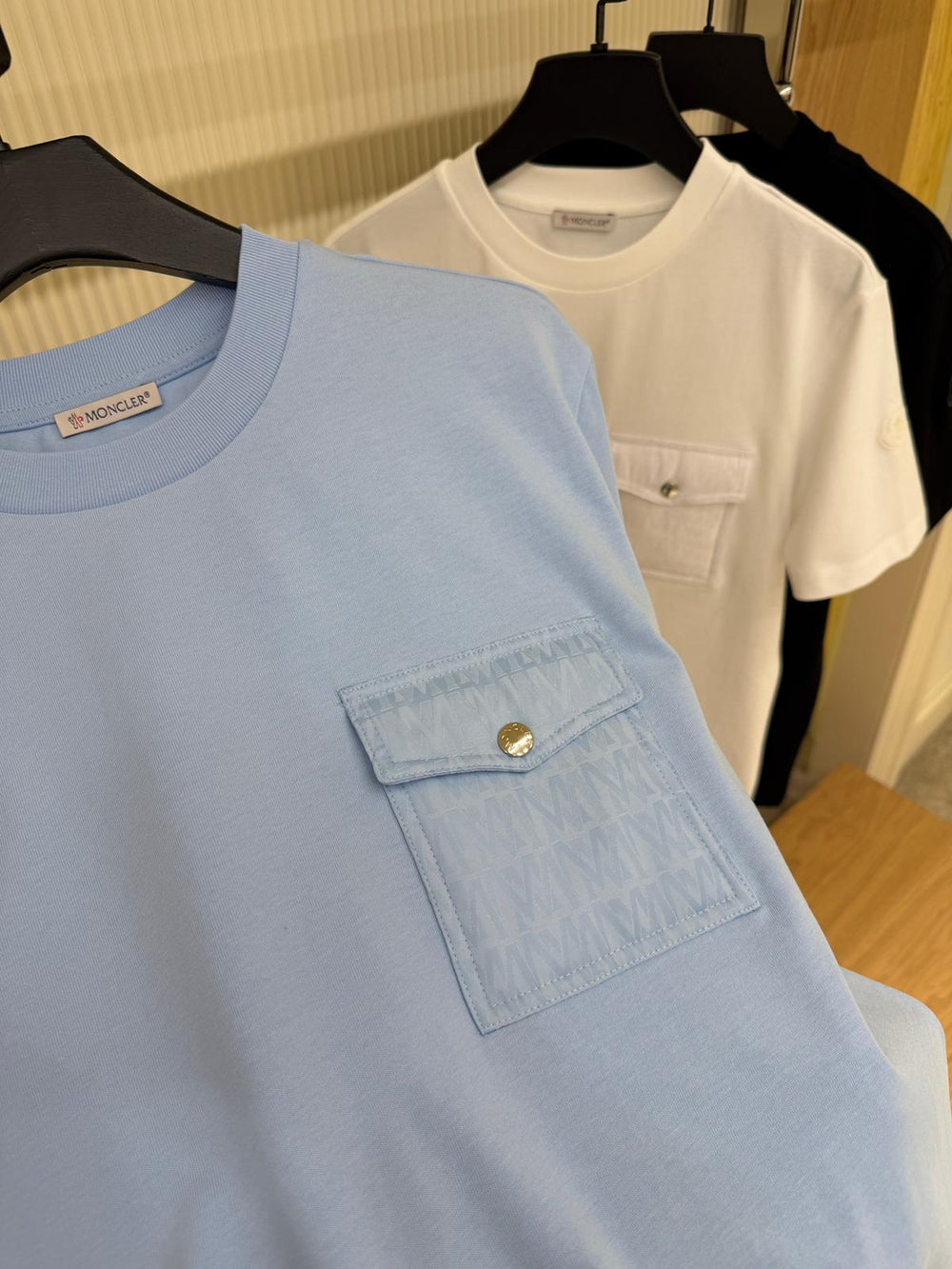 T-shirt Poche Poitrine & Logo — Coton Stretch