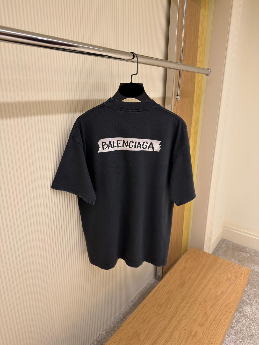 T-shirt Oversized Imprimé Logo — Coton Lavé