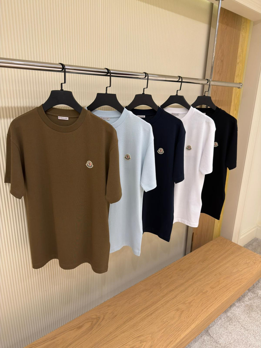 T-shirt Col Rond Logo Caoutchouté — Coton