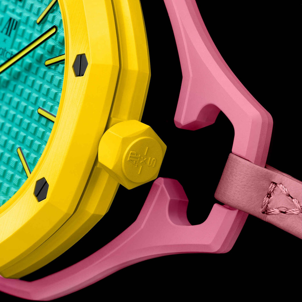 Montre Octogonale Cadran Rose — Édition Pop