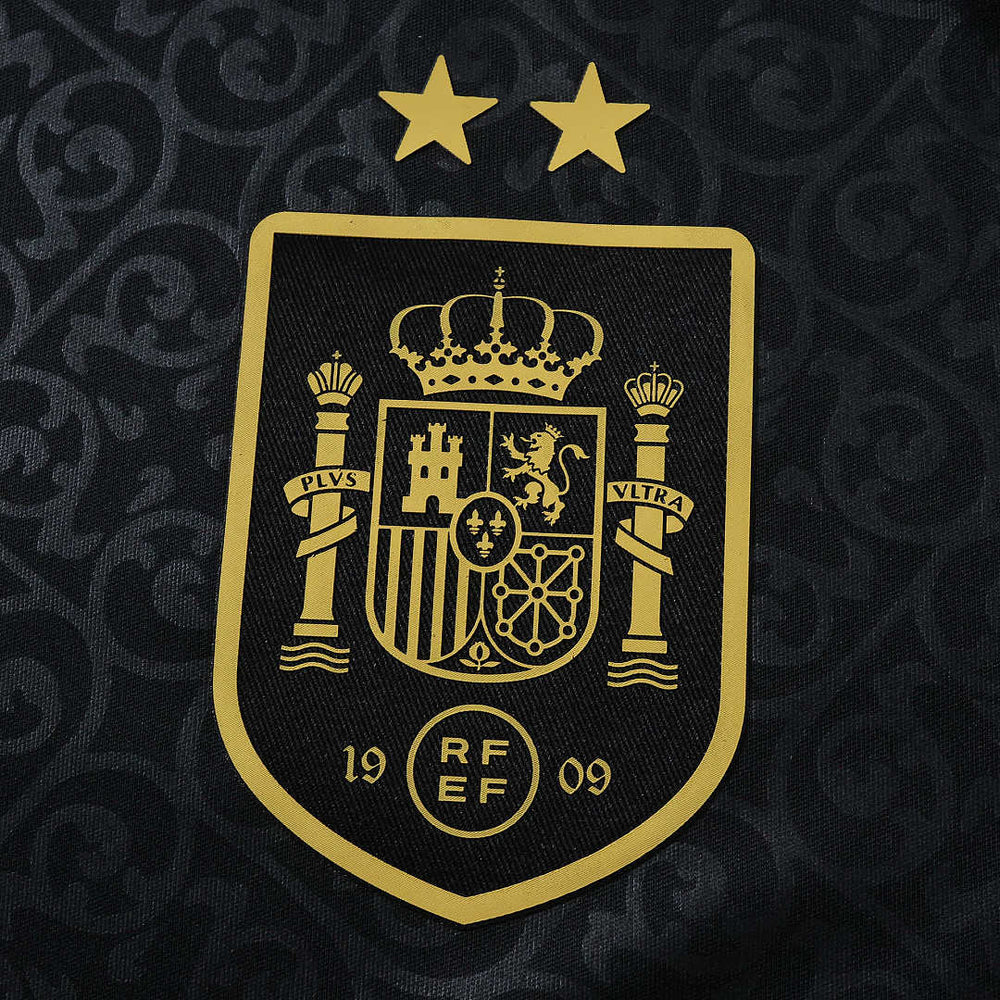Maillot Espagne 2 étoiles Fan Noir
