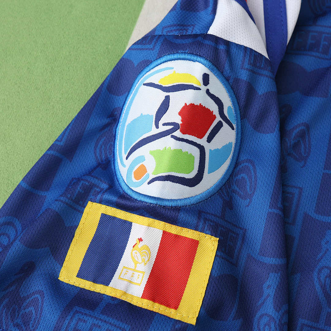 Maillot France 1996 Domicile Rétro — Édition Euro 96