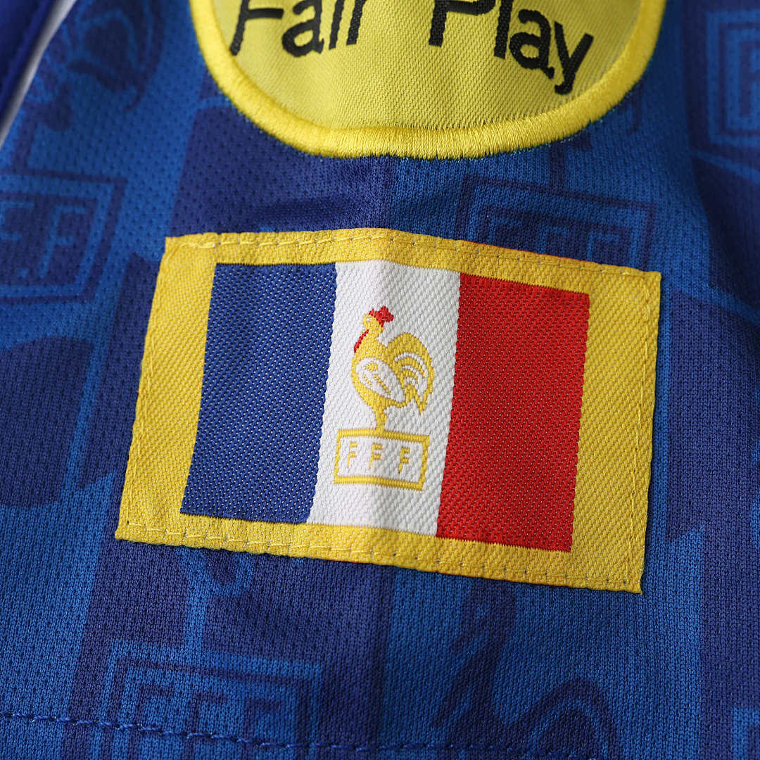 Maillot France 1996 Domicile Rétro — Édition Euro 96