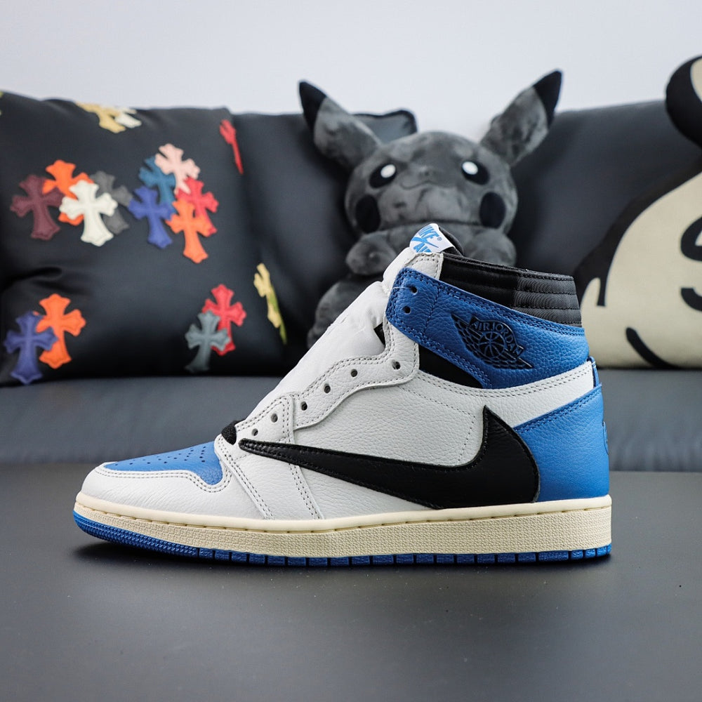 Travis Scott x Air Jordan 1 Retro High OG SP Fragment Military Blue