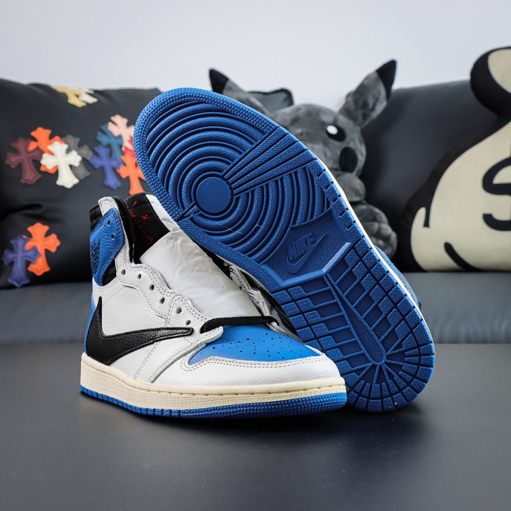 Travis Scott x Air Jordan 1 Retro High OG SP Fragment Military Blue