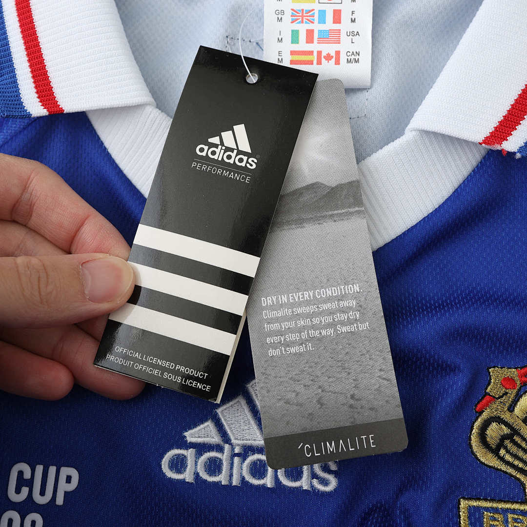 Maillot France 1998 Domicile Rétro — Édition Champions du Monde