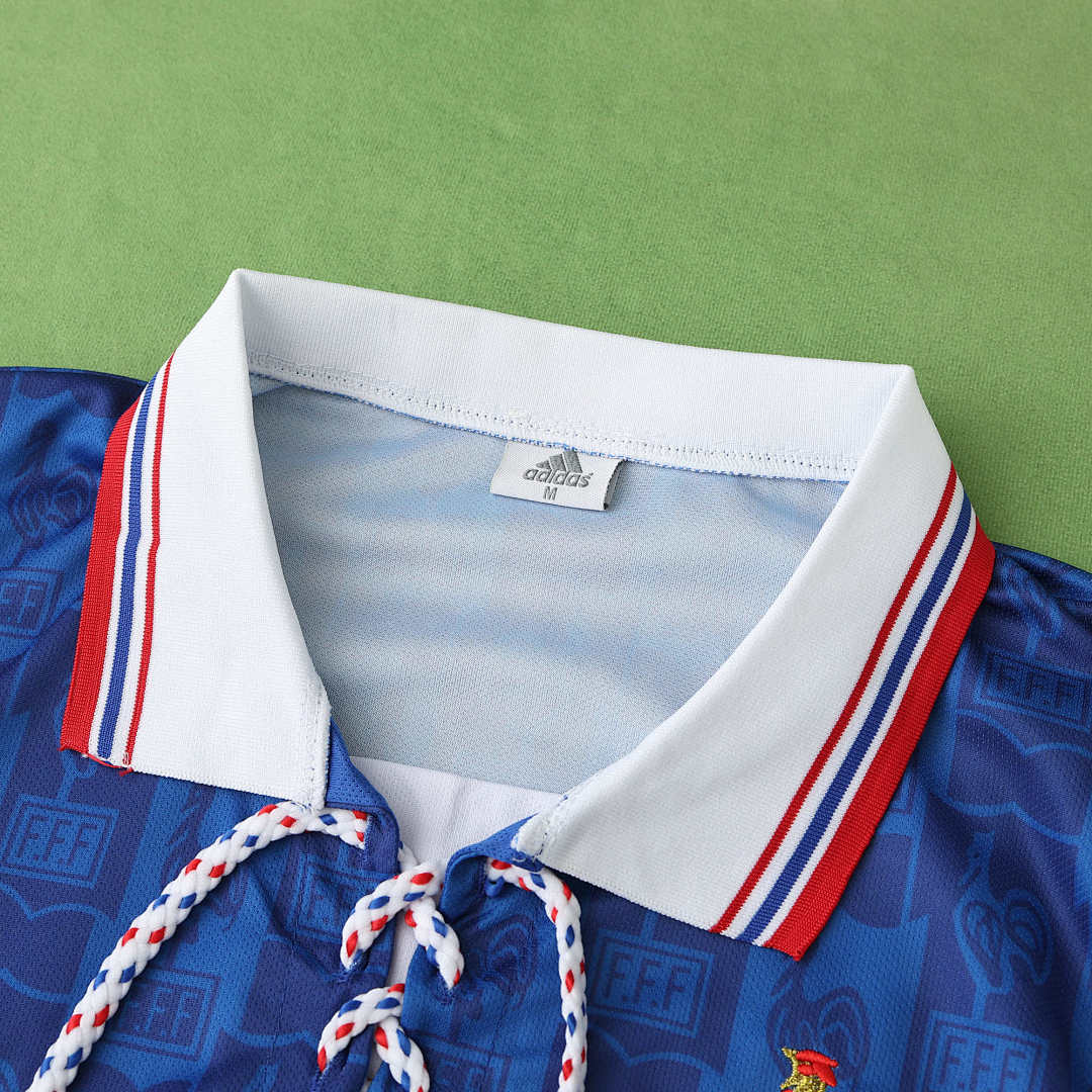 Maillot France 1996 Domicile Rétro — Édition Euro 96