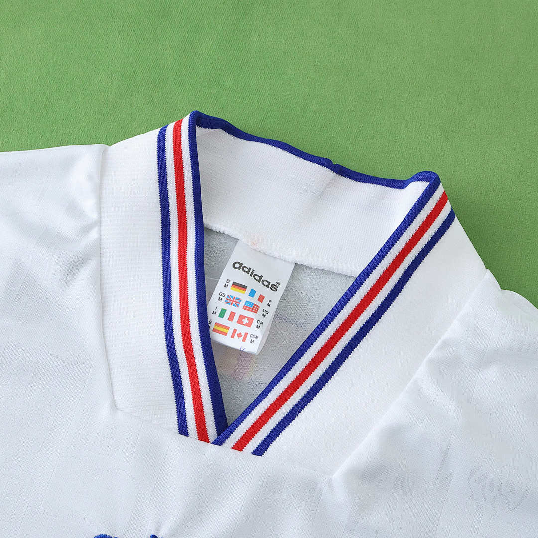 Maillot France 1996 Extérieur Rétro — Édition Euro 96