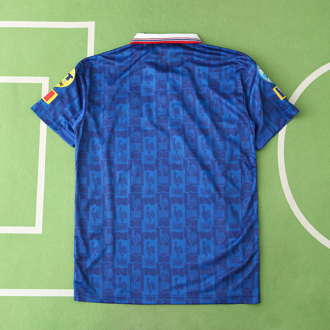 Maillot France 1996 Domicile Rétro — Édition Euro 96