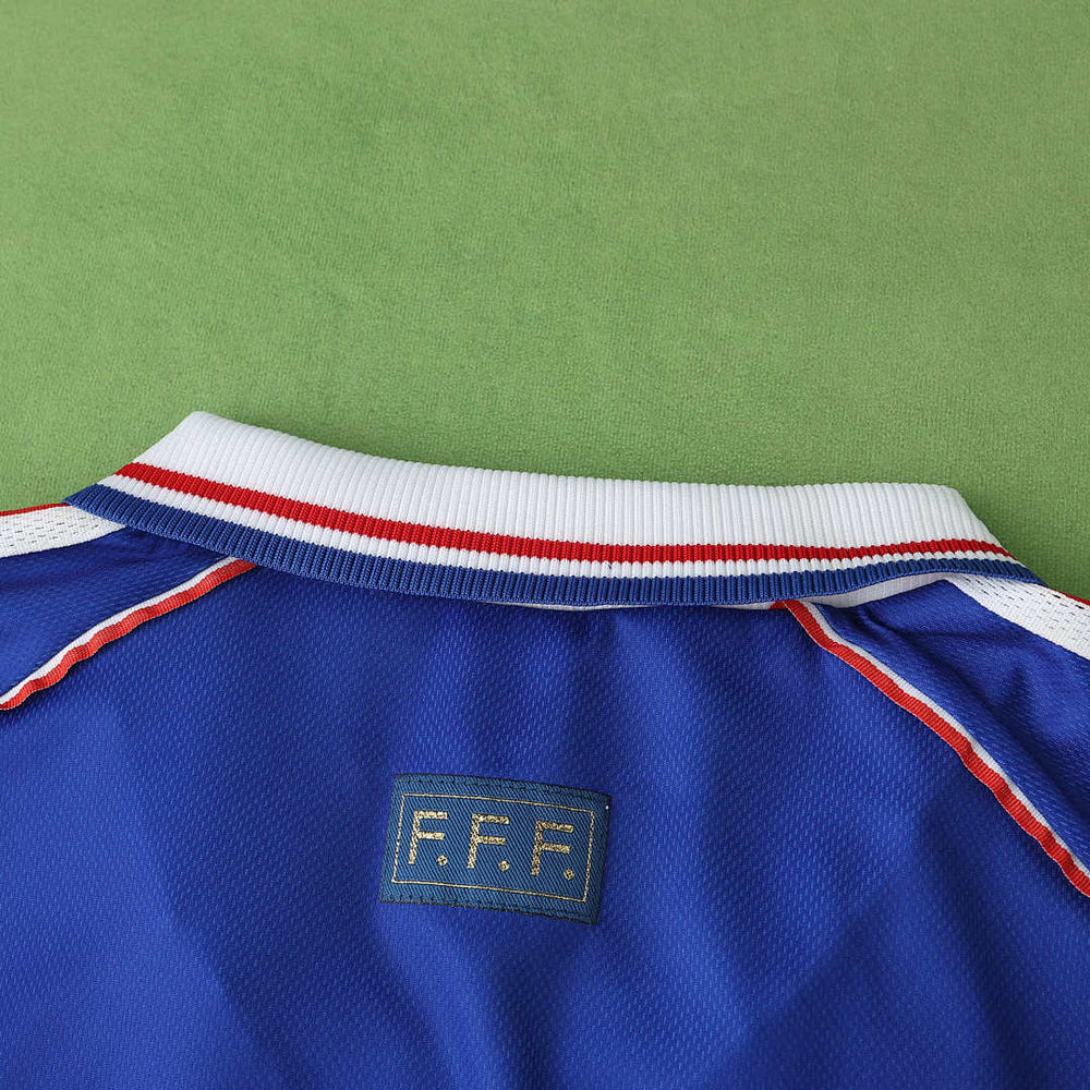 Maillot France 1998 Domicile Rétro — Édition Champions du Monde