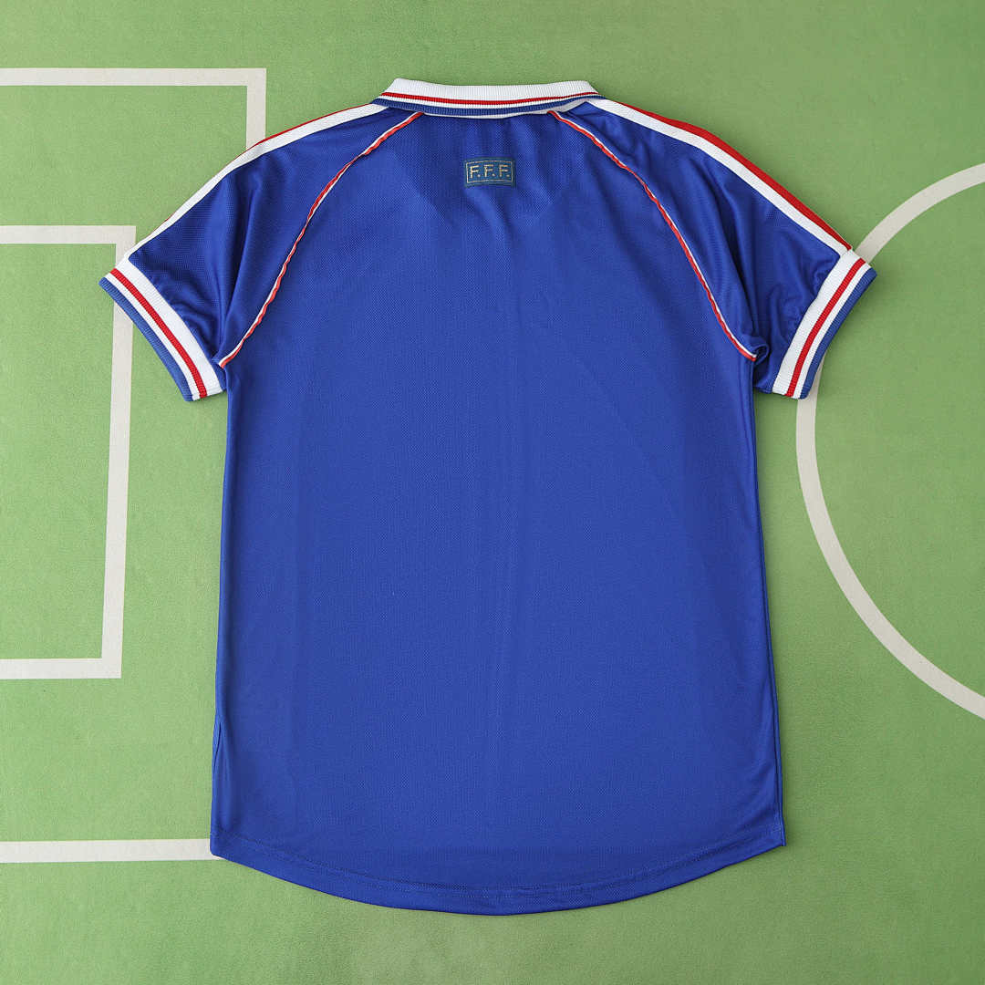 Maillot France 1998 Domicile Rétro — Édition Champions du Monde