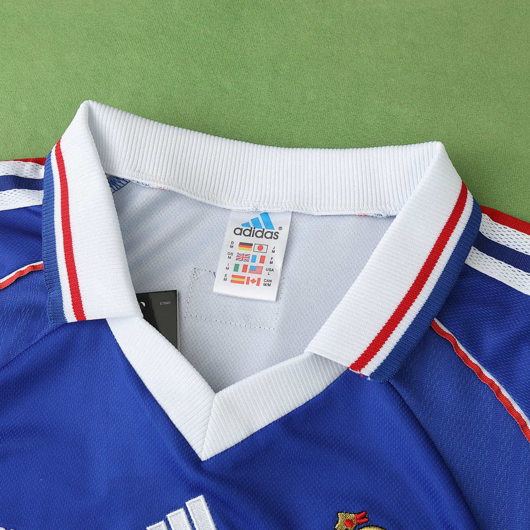 Maillot France 1998 Domicile Rétro — Édition Champions du Monde