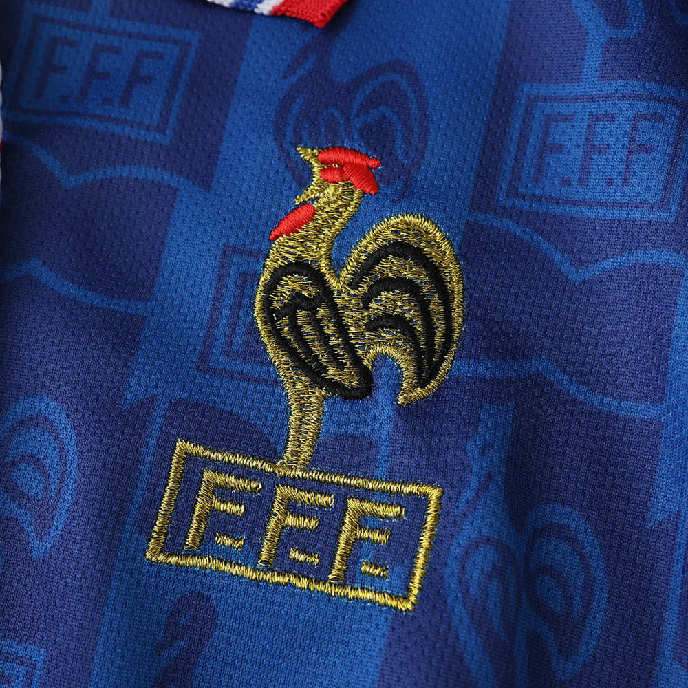 Maillot France 1996 Domicile Rétro — Édition Euro 96