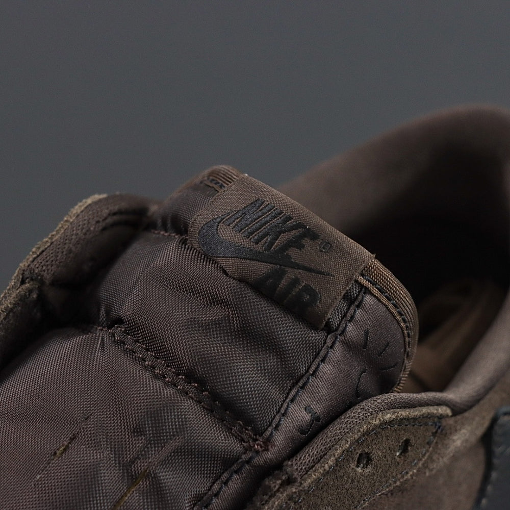 Sneakers Basses Cuir Noir & Daim Marron 'Velvet Brown'