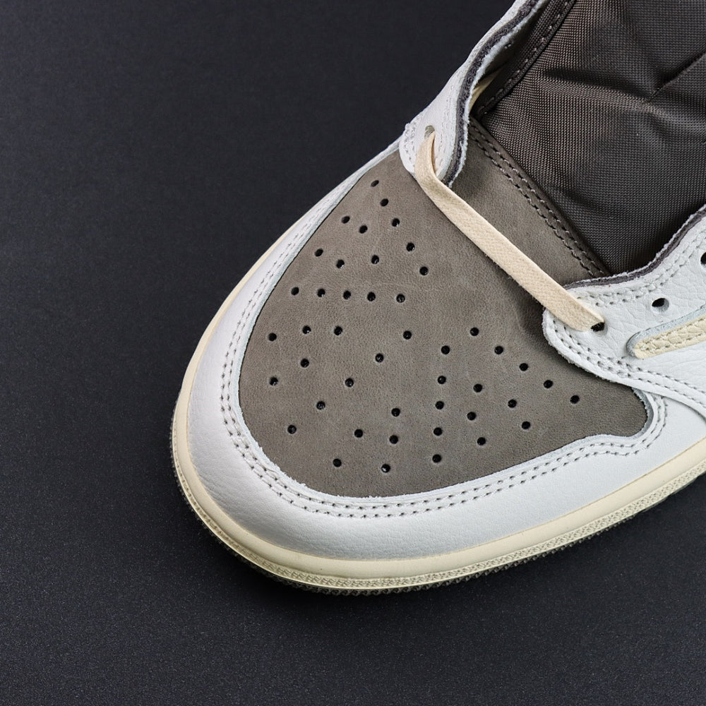Sneakers Basses Daim Marron & Cuir Ivoire 'Reverse Mocha'