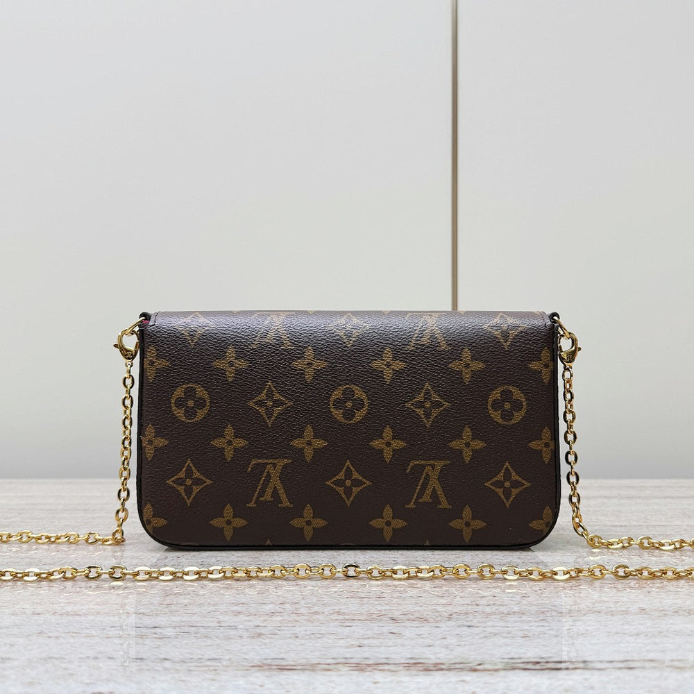 Pochette Toile Monogrammée — Porte-Main ou Épaule