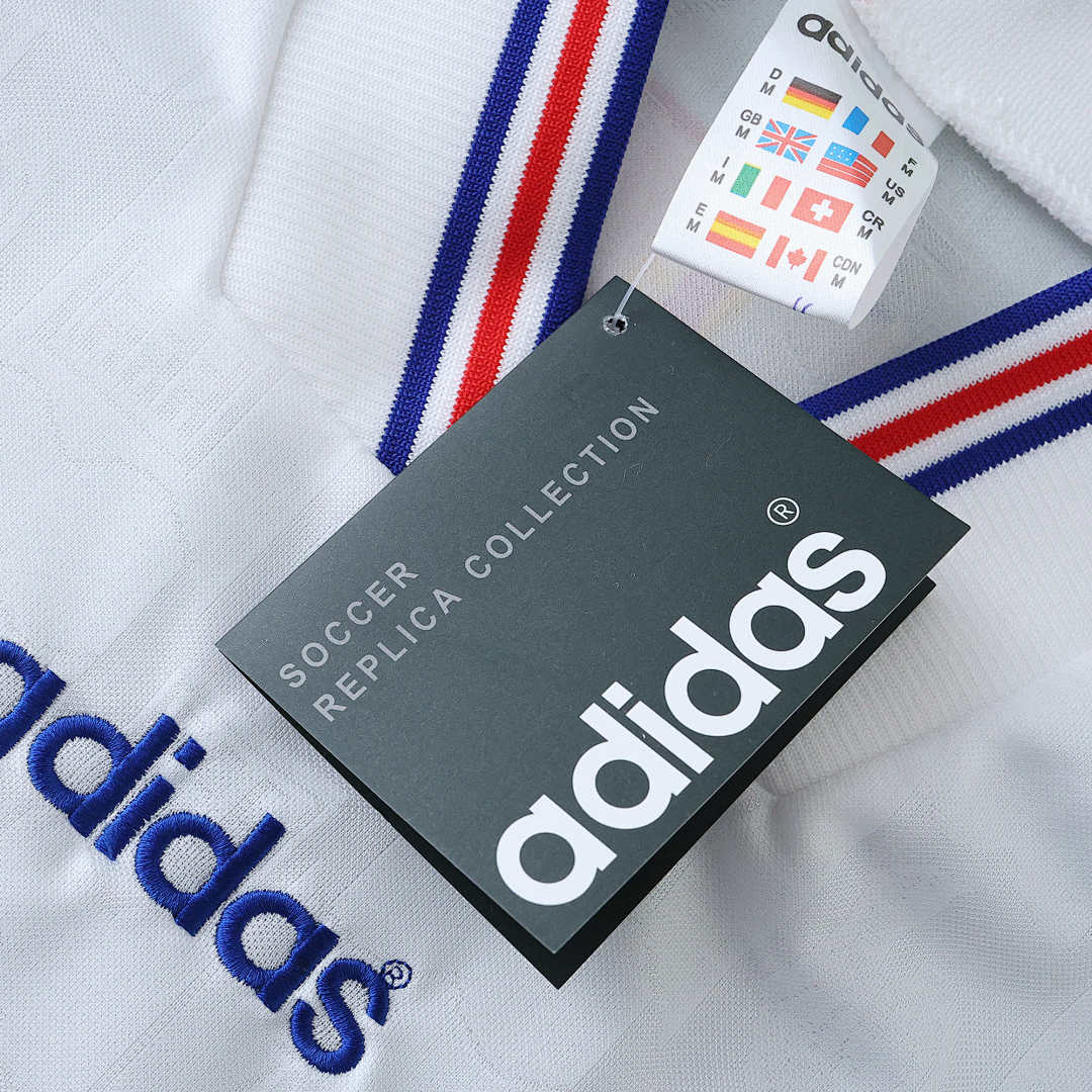 Maillot France 1996 Extérieur Rétro — Édition Euro 96