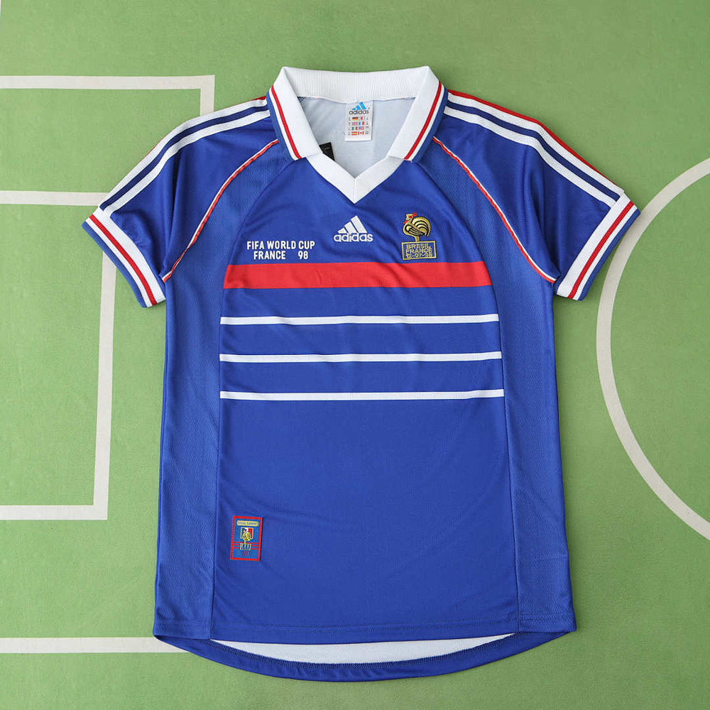 Maillot France 1998 Domicile Rétro — Édition Champions du Monde