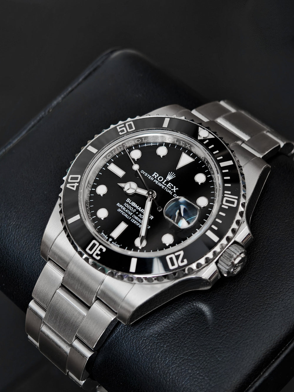 Montre de Plongée Automatique Noire 41 mm — Date