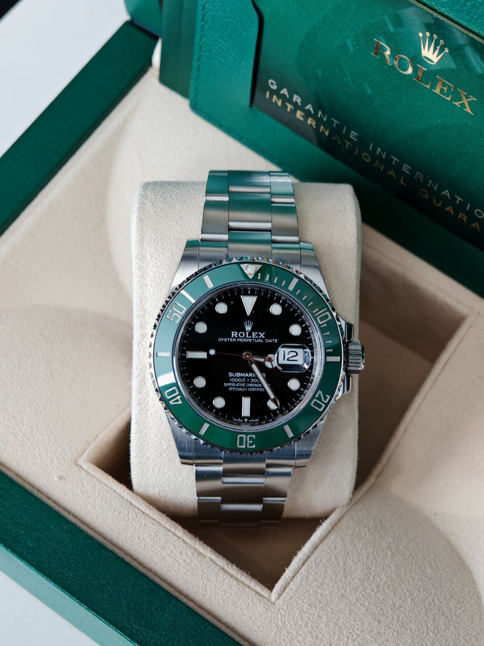 Montre de Plongée Automatique Cadran Vert 41 mm — Date