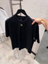 T-shirt Col Brodé FF