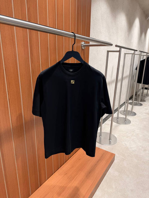 T-shirt Col Brodé FF
