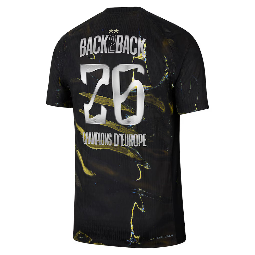 Maillot PSG Jordan Night Edition Match Dri-FIT ADV 25/26 - Flocage Champions of Europe - 26