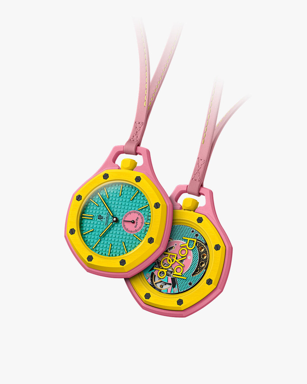 Montre Octogonale Cadran Rose — Édition Pop