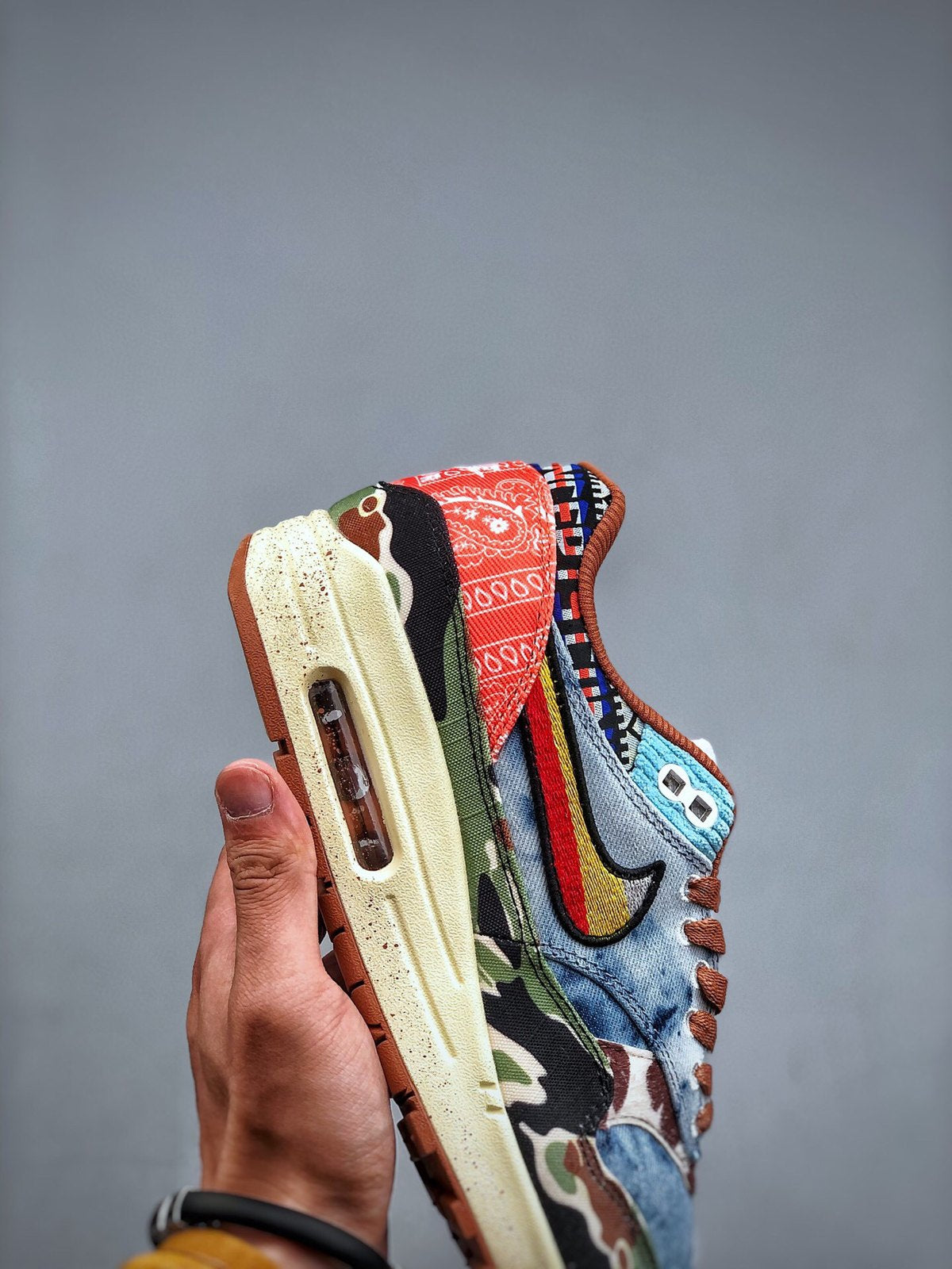 Nike Air Max 1 'Heavy Denim Floral' — vue 3